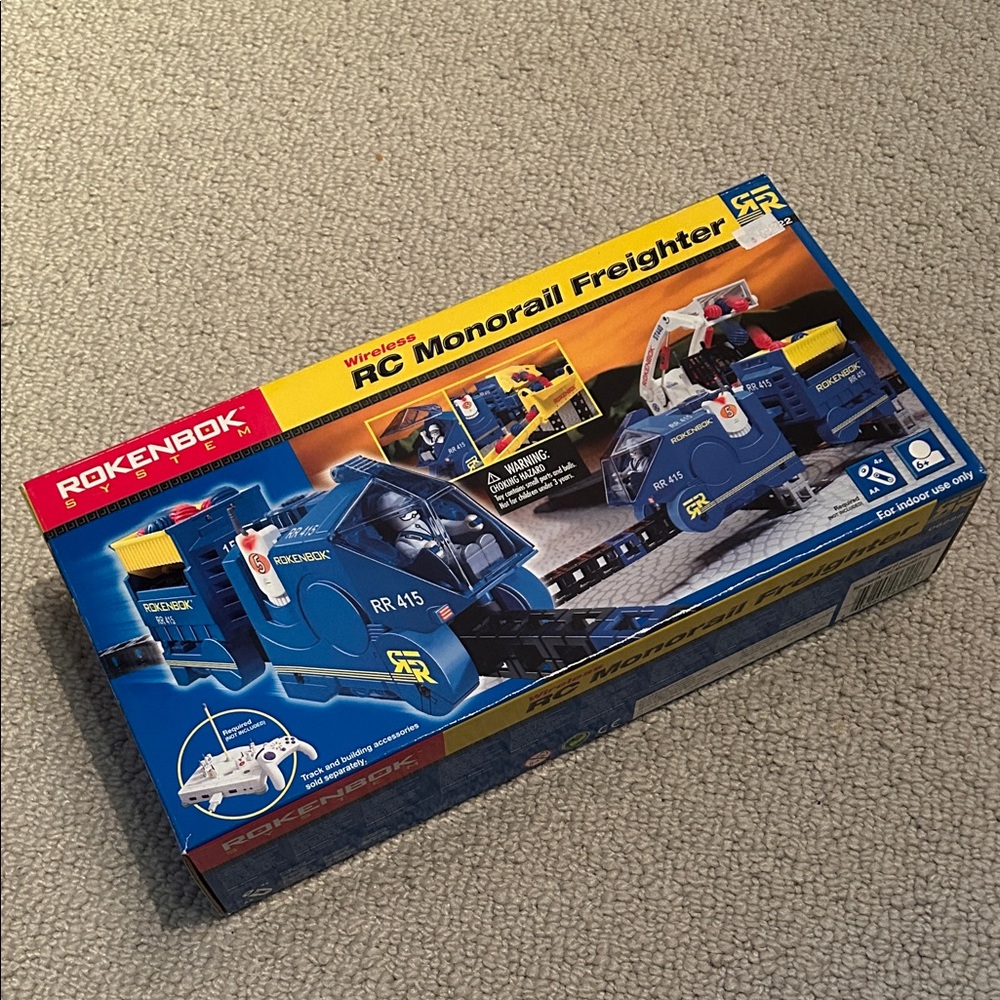 Blue RC Monorail Freighter Building Set